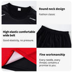 3 Pcs Men's Quick-drying Sports Gradient Suit Leisure Sports Running Short Sleeve Comfortable Sun Protection Pants Joker Shorts