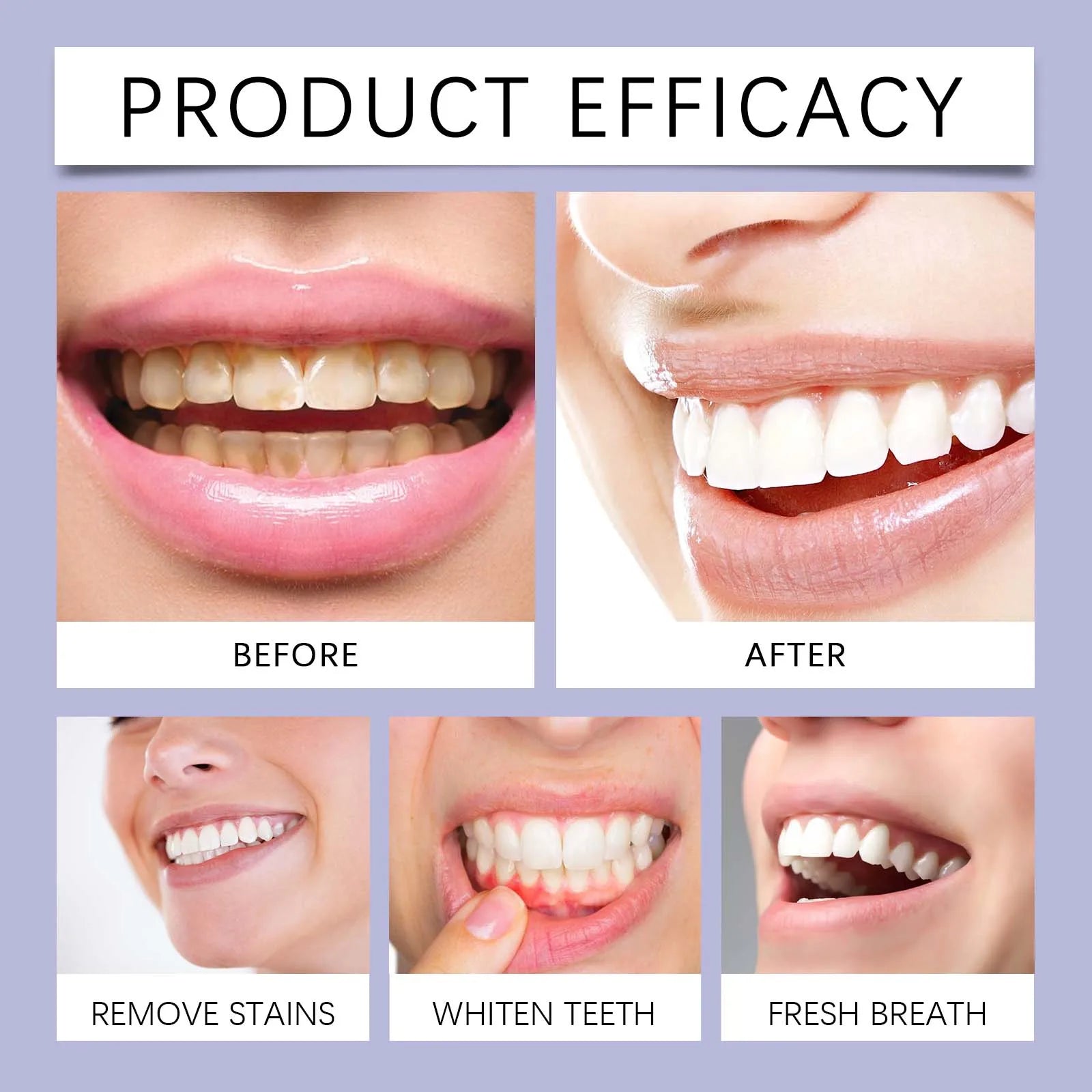 Oral Care Deep Cleaning Whitening Tooth Powder with 7.5% Hydroxyapatite - Remineralizing Cool Mint Enamel Repair Fresh Breath