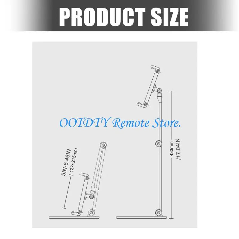 Heavy Duty Aluminum Tablets Stand With Rotating Base Ergonomic Support For Watching Movie And Reading Books