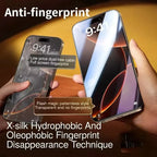 Dust Free Install Tempered Glass For iPhone 16 15 14 Plus 17 Pro Max Air 13 12 Mini 11 XR XS Oleophobic Coating Screen Protector
