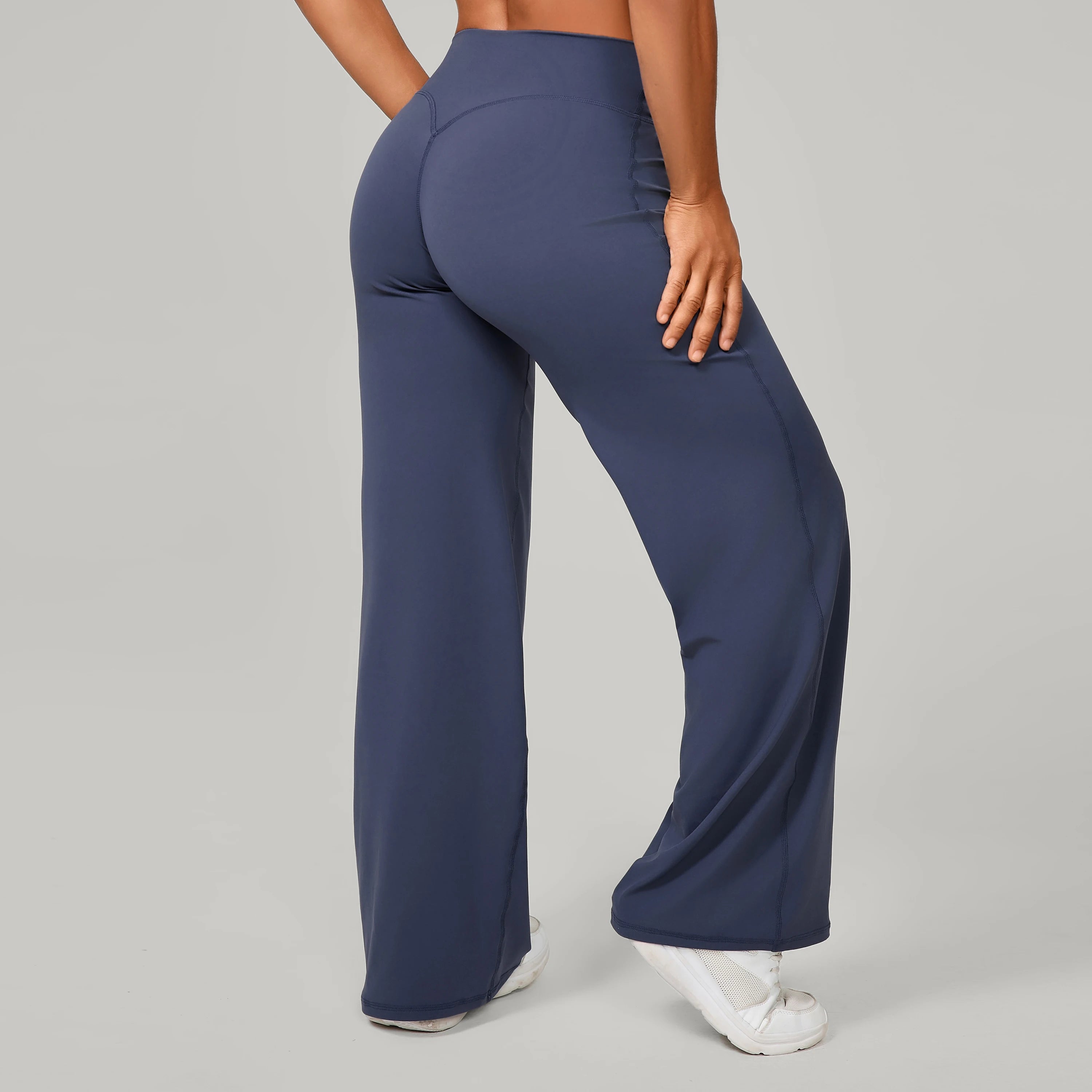 Women Straight Yoga Leg Bottoms Soft Stretchy Fabric Women's Yoga Pants GYM Sweat-Wicking Properties Running Sport Trousers Main image