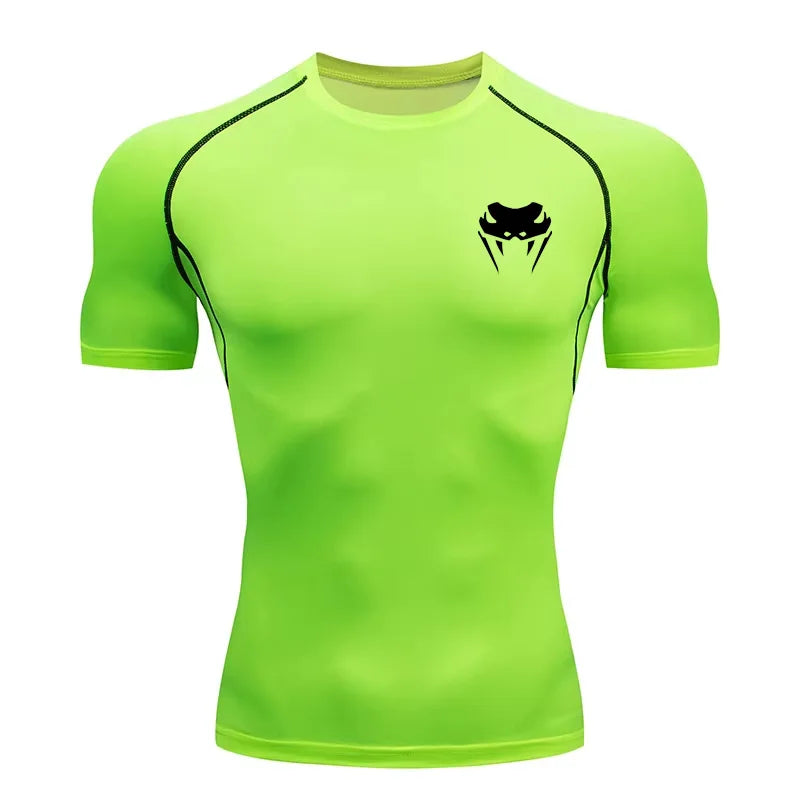 Men Compression Shirt Short Long Sleeve Quick Dry | All Season Workout Top for Gym Running Fitness UV Protection