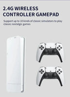 4K HD 64G Video Game Console: M15 Game Stick with 40000+ Classic Arcade Games, Dual Wireless Gamepads Two-Player TV System