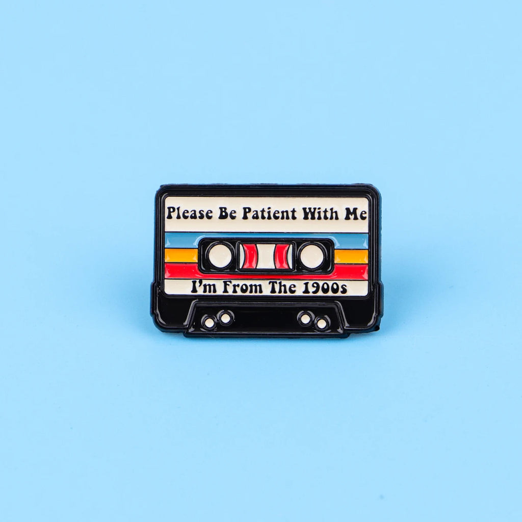 Retro 80s 90s Enamel Pins Vintage Cassette Tape Brooches Old School Lapel Pins for Backpacks Jewelry Gift For Friends