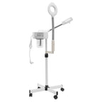 Dampfgerät für Gesicht, 2-in-1-Kombination, Zerstäuber, Ozon, Salon, Spa, Lupe, Luftbefeuchter mit LED-Lupenlampen, für Schönhei