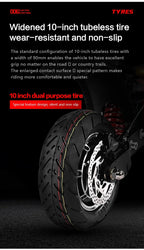 BOYUEDA Q7PRO Electric Scooter 3200W Dual Motor 52V19AH Foldable 10 Inch Tire 70KM/H Max Speed 70KM Mileage with Seat
