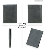 CONTACT'S Genuine Leather Passport Wallet Card Holder Coin Purse AirTag Slot Men Travel Wallet Women‘s Purse Passport Cover Bag