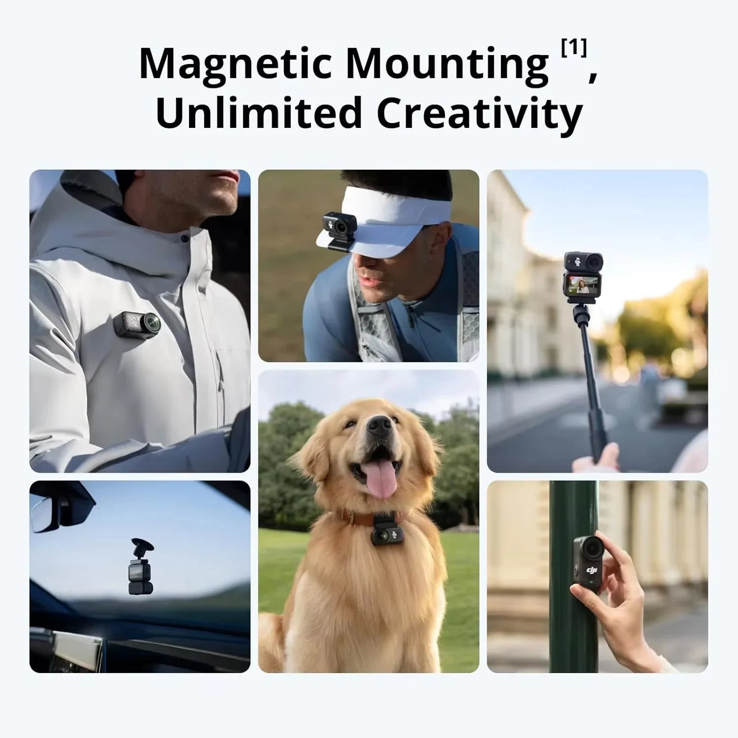 DJI Osmo Nano Bundle Standard 128G / 64GB small Camera Vlog 4K/60fps & 60° Wide FOV All-New 1/1.3 "sense Dual DJI Microphones