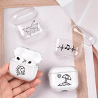 Hard Plastic Case for AirPods Pro 2 USB C Case for airpods 3 2 1 Case Transparent Cover for airpod pro 3 funda Air Pods 3 Coque