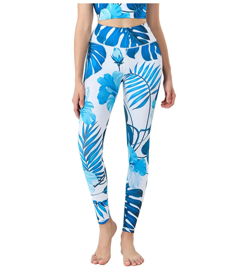 Cloud Hide Women Home Yoga Pants Fitness Gym Exercise Sports Leggings High Waist Sexy Long Print Tights Workout Running Trouser