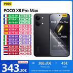 Poco X8 Pro Max 5g, Nfc, Mediatek Dimensity 9500S, 1.5K Amoled Display, 6.83", 120Hz, 50Mp Camera, Ip68...