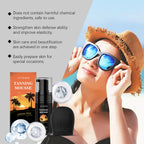 Self Tanning Mousse Moisturize Brighten Even out Body Skin Tone Anti-Dryness Sunburn Repair Mild Coconut Tan Accelerator Cream