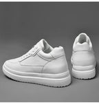 High Quality Men Sneakers Elevator Shoes for Men Fashion Casual Shoes Comfortable Leather Sports Shoes height increase 6/8/10cm