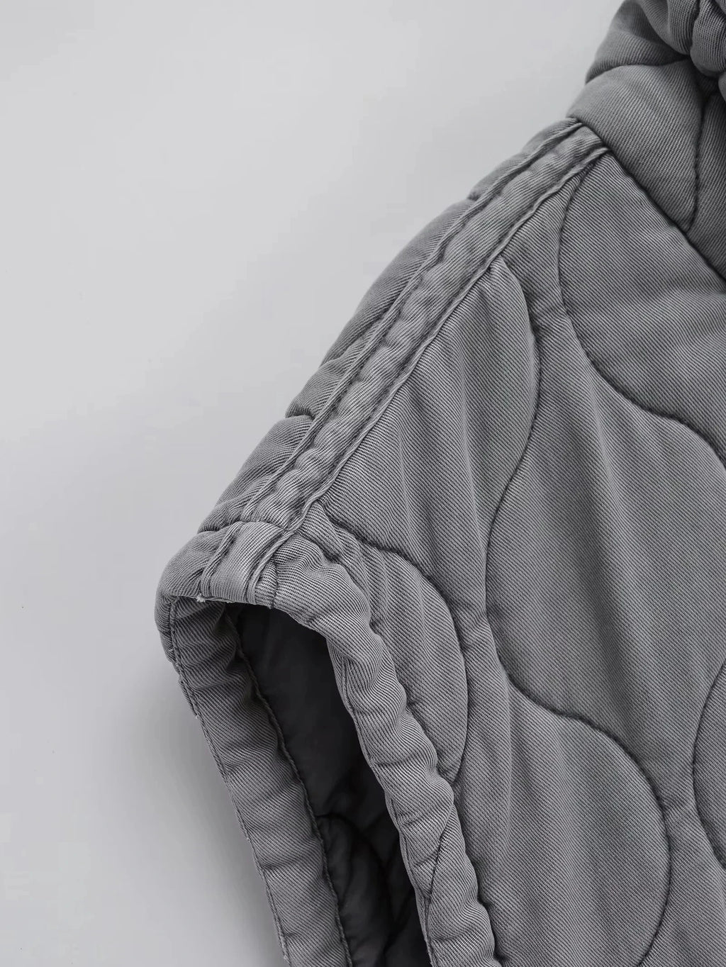Autumn Winter Women Standing Collar Light weight Sleeveless Cotton Coat Vest Women Pocket Decoration Tank Top