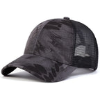 Outdoor Baseball Caps Adjustable Snapback Hat Breathable Mesh Sunscreen Hat Sports Hunting Hiking Camping Anti-UV Baseball Caps