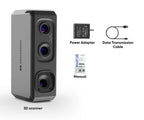 3DMakerpro Seal 3D Scanner, Blue Light Source, 0.01mm Accuracy, 0.05mm Resolution, 10fps Frame Rate, Visual Tracking, Anti-Shaking, 100x75mm Single Capture Range, 180-280mm Work Distance, 24-bit Color Scanning