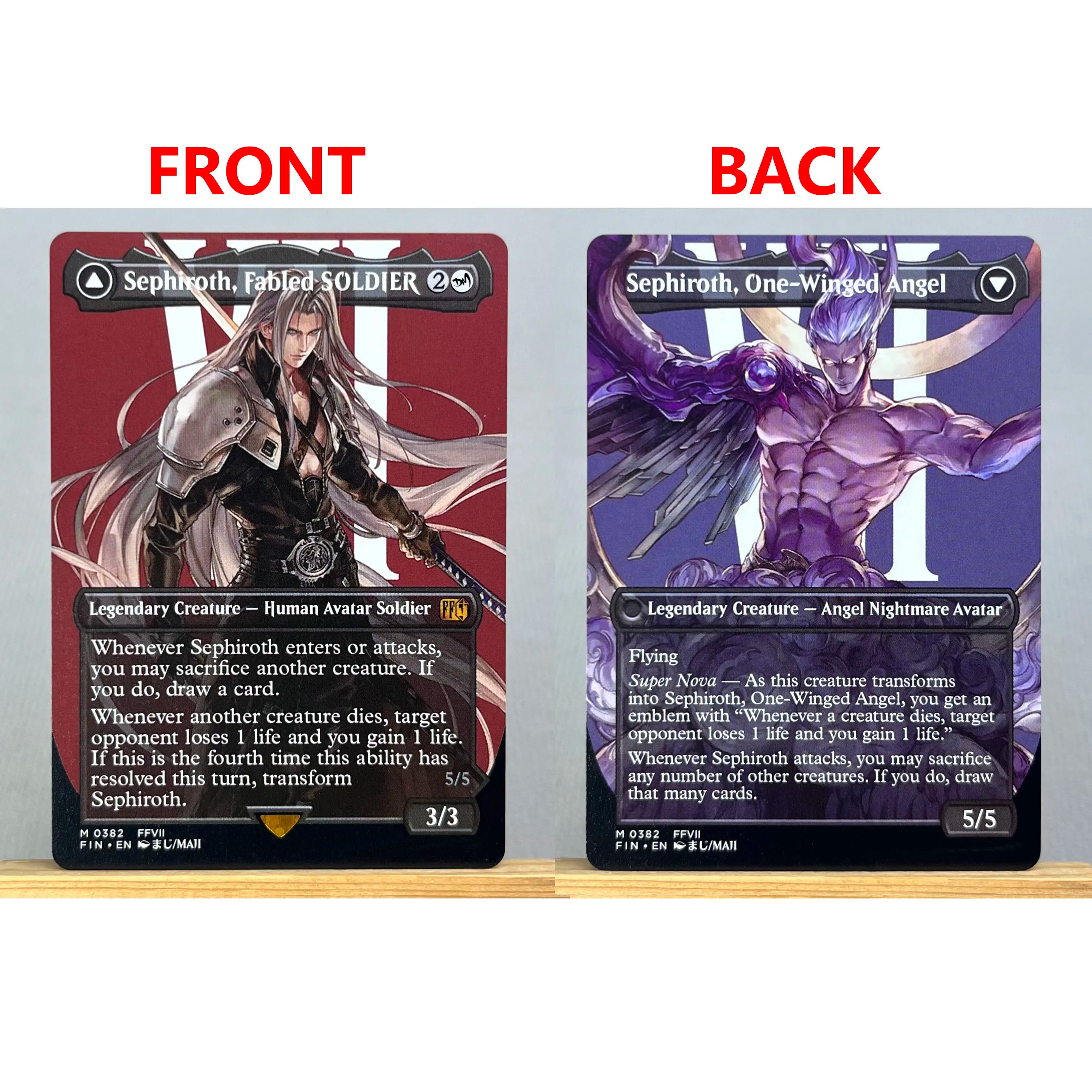 FIN PSS5 FCA HOLO14-001 Tcg proxy magical cards Sephiroth, Fabled SOLDIER Vivi Ornitier Cloud, Midgar Mercenary gathering Secondary image