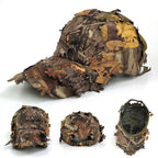 Men's 3D Leaves Ghillie Camo Baseball Cap, Tactical Hunting Hat for Fishing & Outdoor