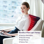 Red Light Therapy Mat with Neck Support Far Infrared for Neck Back Shoulder Knee Pain Relief Muscle Relax Home Use Spa Massager