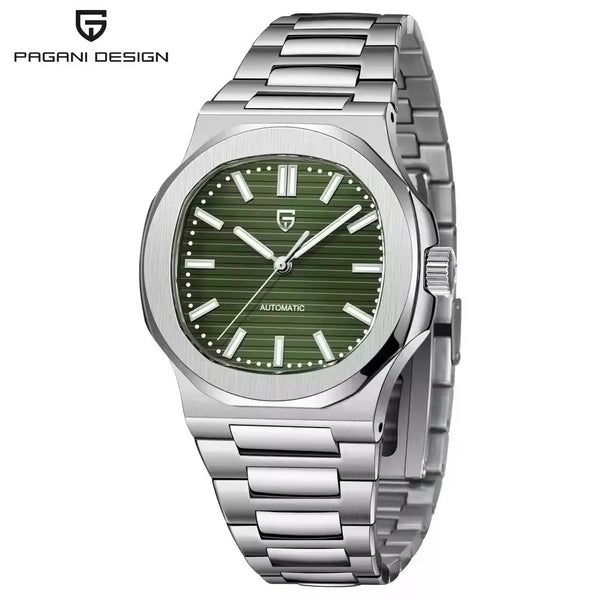 PAGANI DESIGN New Sporty Elegance Mechanical Watch Sapphire Seagull ST16 Movt Man watch Stainless Steel Luminous Men's Watches