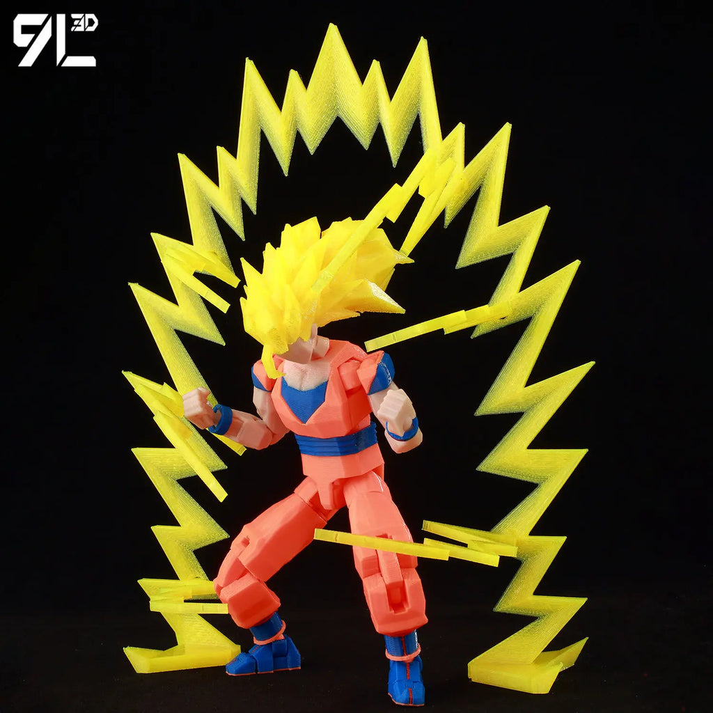 9L3D Printed Dragon Ball Son Goku Vegeta Beerus Frieza Anime Lucky13 Dummy13 Titan13 Action Figures Multi-Jointed Movable Toys