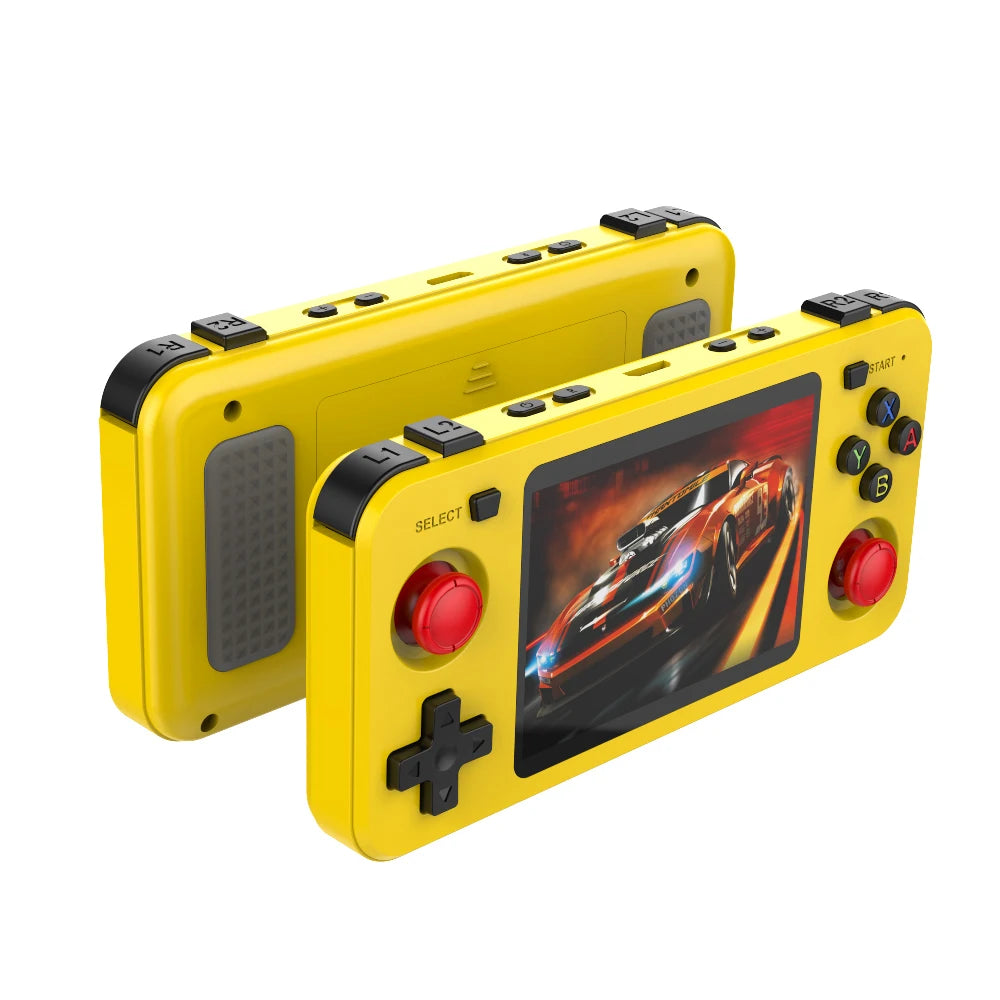 BOYHOM Green R36H Retro Video Game Console 3.5‘’ IPS Screen RK3326 3000 mAh Open Linux System Portable Player 64GB 128GB