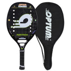 OPTUM FORTRESS 18K Carbon Fiber Rough Surface 14 Holes Beach Tennis Racket With Cover Bag