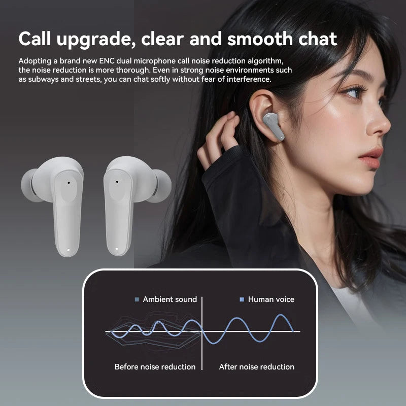 Lenovo AI Intelligent Translation Bluetooth Headset Support Multi-Language Wireless Earphone In-Ear Business Headphones With APP