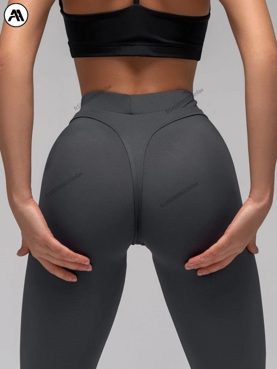 2024 high waist scrunch butt yoga leggings – thick lifting workout tights, sexy black plus size yoga pants for women Secondary image