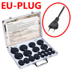 HOT STONE MASSAGE SET - Professional Spa Massage Tools - For Neck, Back, Abdomen, Legs & Full Body Massage