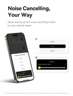 Baseus EP10 Pro ANC Earbuds Wireless Bluetooth 6.0 Earphones 50dB Realtime Adaptive Headphones 6 Mic Hi-Res LDAC IP55  Ear buds