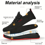 Puncture Proof Breathable Work Safety Boots Anti-stab Safety Shoes Men Steel Toe Shoes Man Construction Work Shoes Protective Sh