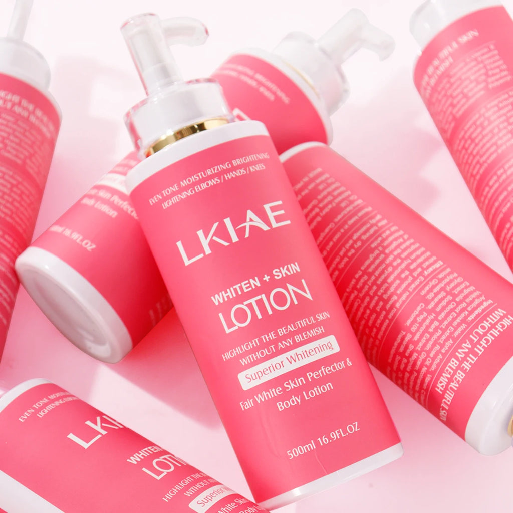 AILKE Superior Whitening Body Lotion, Moisturizing, Smooth Skin, Reduce Dark Spots, With Rose Essential Oil, Niacinamide, 500ml