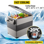 VEVOR 15L-55L portable small refrigerator car refrigerator car truck mini cooler, suitable for driving, traveling, and home use