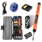 USB Soldering Iron Mini Small Soldering Iron Set Portable Household Type-C Interface 600mAh Battery Adjustable Temperature