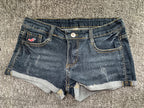 Summer Korean Sexy Low Waist Women Denim Shorts American Lady Y2K Elastic Slim Fit Hot Pants Female Embroidery Wrapping Jeans