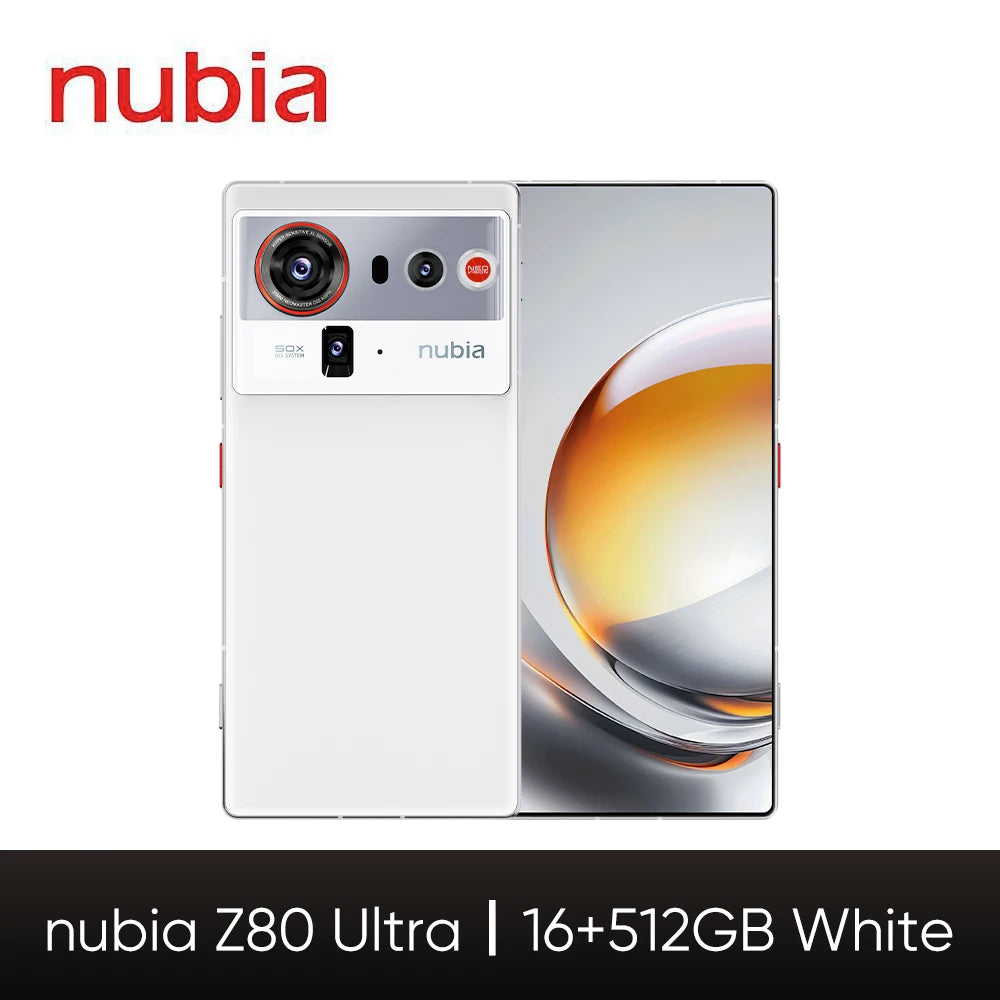 Global Version Zte Nubia Z80 Ultra 5g Snapdragon 8 Elite Gen 5 7200Mah 6.85'' 144Hz Oled Display 90W Fast Charging 64Mp+50Mp Ai Camera Nfc Google Play