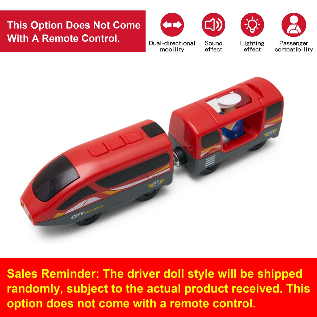 Kids RC Electric Train Set Locomotive Magnetic Train Diecast Slot Toy Fit for Wooden Train Railway Track Toys for Children Gifts