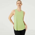WANAYOU Sleeveless Women Yoga Shirts Quick Drying Sports Tank Tops Workout Running Vest Breathable Round Neck Gym Shirts