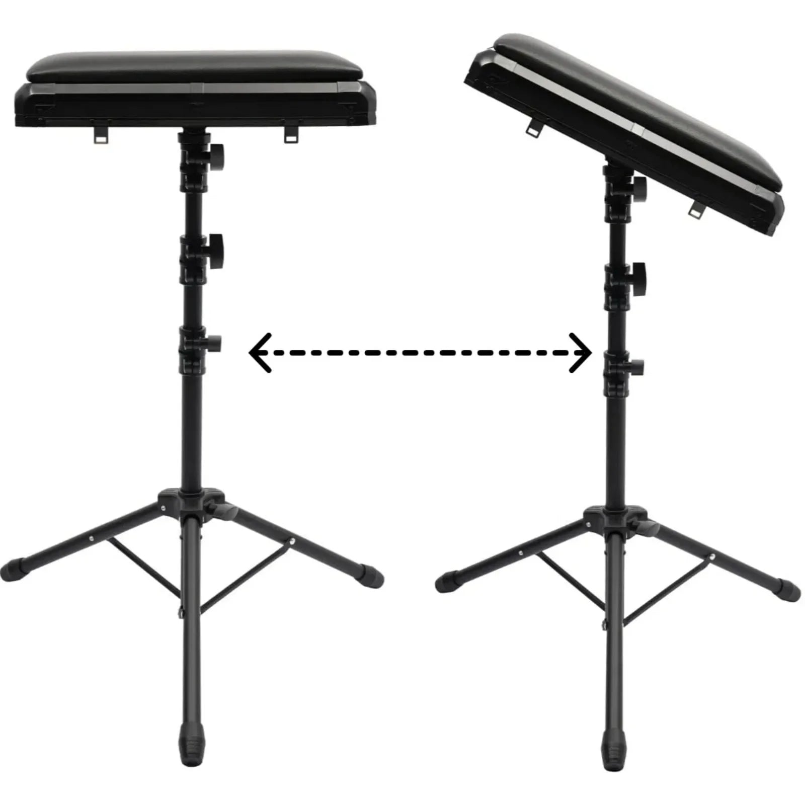 Rolling Makeup Train Case w/Tattoo Armrest Stand,Beauty Trolley Case with 3 Drawers, 4 Universal Wheels, and Combination Lock