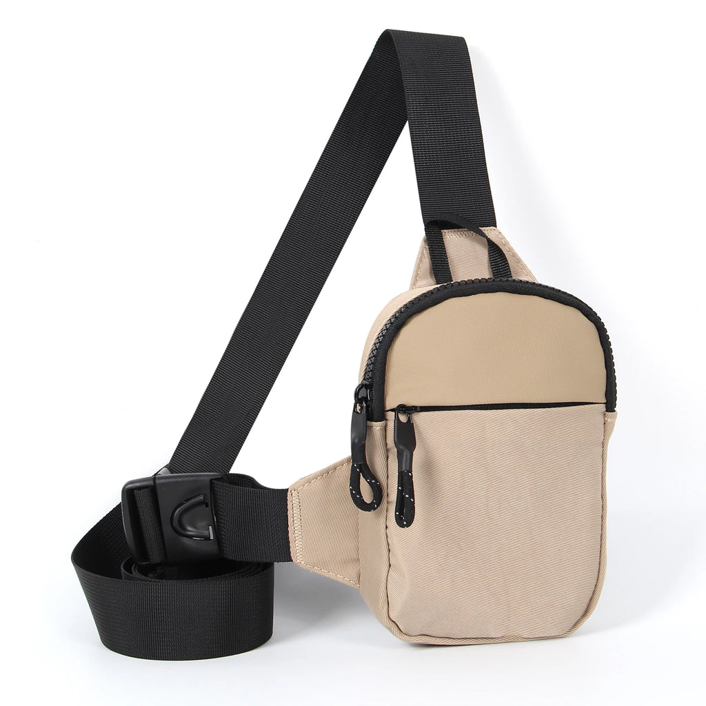 New chest bag for men and women's leisure, fitness, sports, crossbody bag, chest bag, casual men's bag, large capacity bag trend