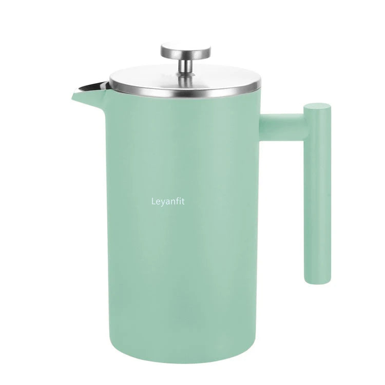 1.5L Coffee Maker French Press Stainless Steel Espresso Coffee Machine French Press Double-Wall Insulated Coffee Tea Maker Pot