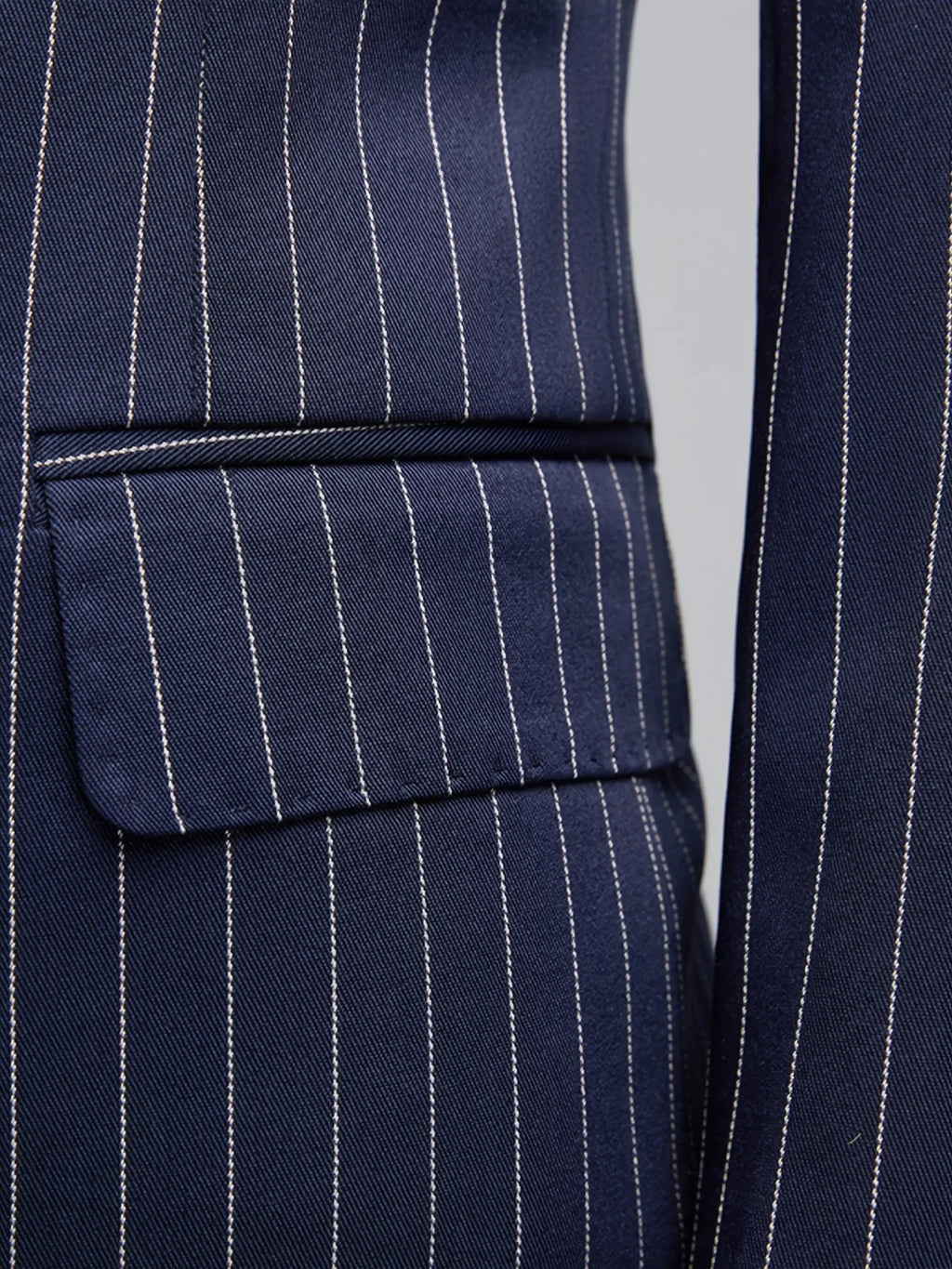 Men Suits Men's Two Piece Suit Double Breasted Man Fashionable and Slim-fitting Design Groom Wedding Dress Casual Striped Fabric