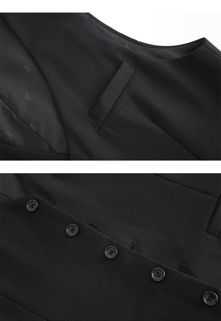 S-7XL Suit New (Blazer+ Vest + Pants) Korean Version of Slim-fit Work Clothes Fashion Business Men Casual Wedding Gentleman Suit