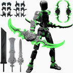 T13 Action Figure 3D Printed Multi-Jointed Movable Titan 13 Lucky Dummy Nova Robot Action Figure Desktop Assembly Completed Gift