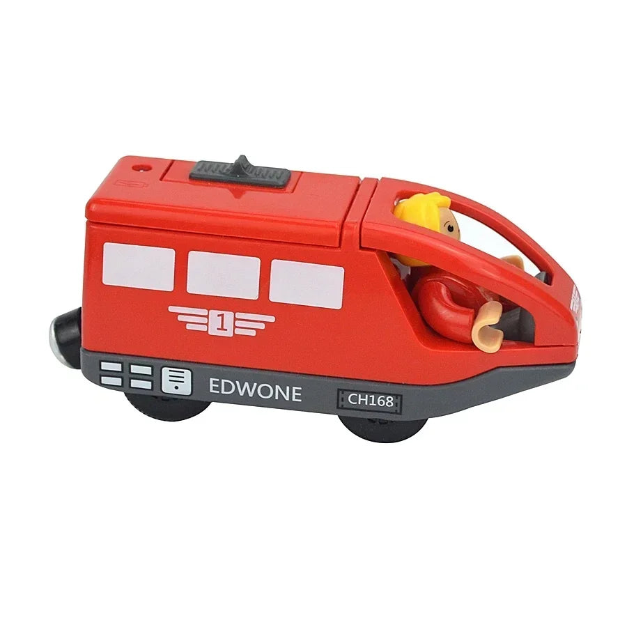 Wooden Train Toys Train Track Magnetic Set Electric Car Locomotive Diecast Slot Fit All Wood Brand Biro Railway Tracks For Kids