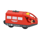 Wooden Train Toys Train Track Magnetic Set Electric Car Locomotive Diecast Slot Fit All Wood Brand Biro Railway Tracks For Kids