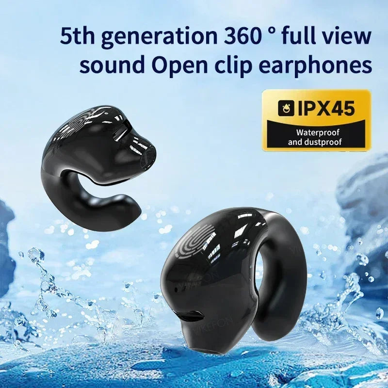 Wireless Headphones Bluetooth 5.3 Earphones With Mic Single in-Ear Sports Waterproof TWS Earbuds Bluetooth Handsfree Headset Secondary image