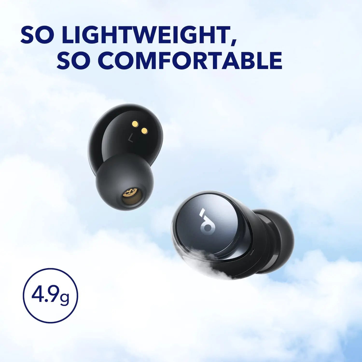 (EU stock) Soundcore by Anker Space A40 Bluetooth headphones, 98% automatic noise cancellation, wireless earbuds