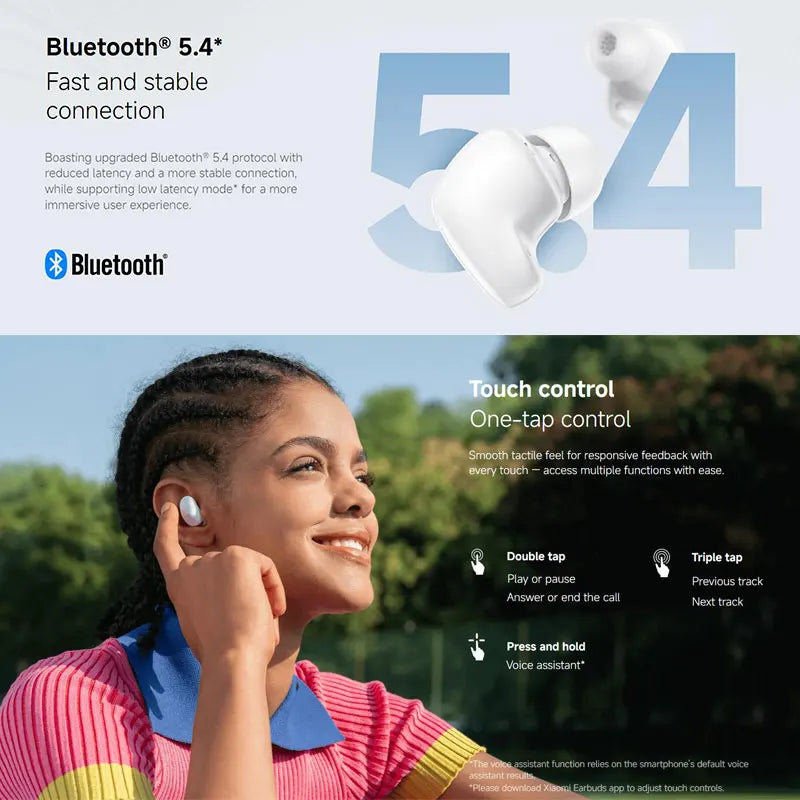 Xiaomi Redmi Buds 6 Play Wireless Bluetooth Earphone, AI Noise Reduction, Touch control Wireless Earphone, Long Endurance BT5.4
